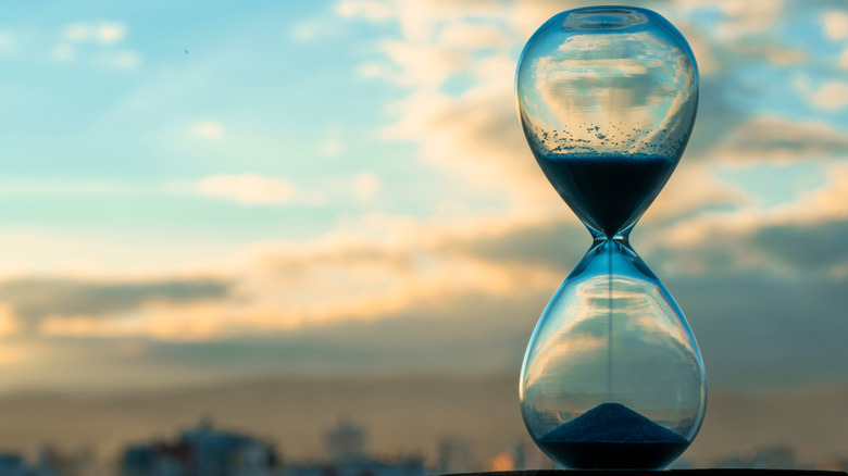 an hourglass