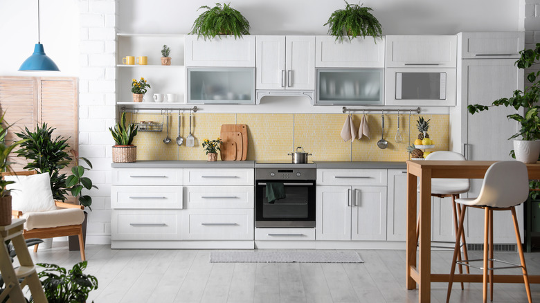 cozy japandi kitchen interior