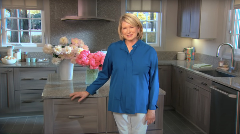 Martha Stewart in her kitchen