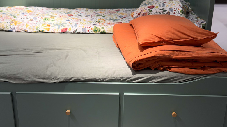 bed frame with storage