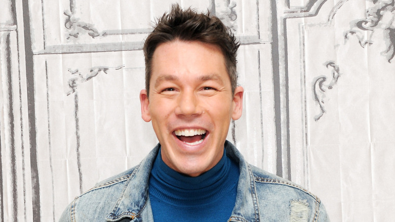 David Bromstad smiling for the cameras at the AOL Build Speaker Series at AOL Studios In New York on February 3, 2016 in New York City.