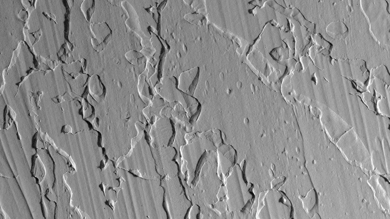a grey textured ceiling