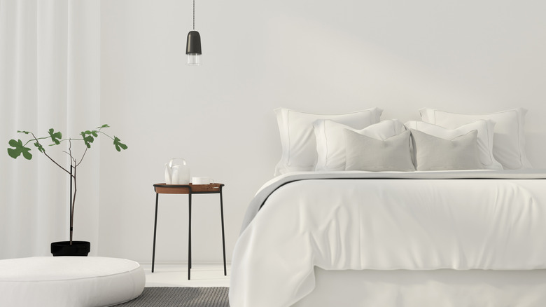 Minimalist clean bedroom