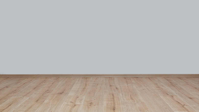 empty room with wood floor