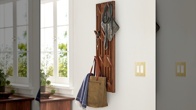 Rejuvenation Eaton hook rack hanging on the wall
