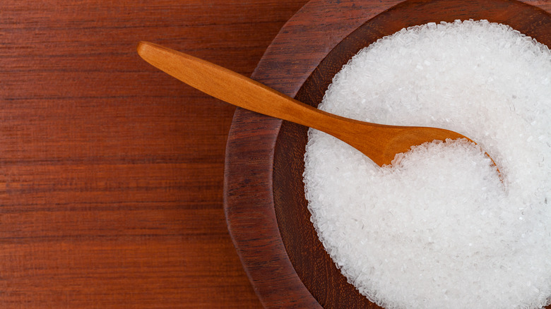 Bowl of epsom salt