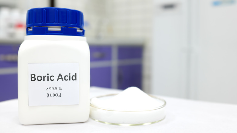 bottle of boric acid
