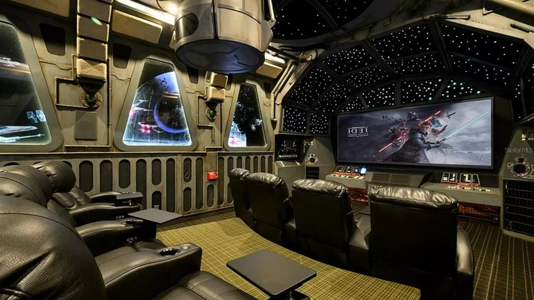 Star Wars movie room 