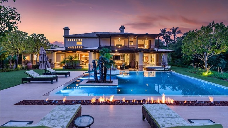 backyard with pool