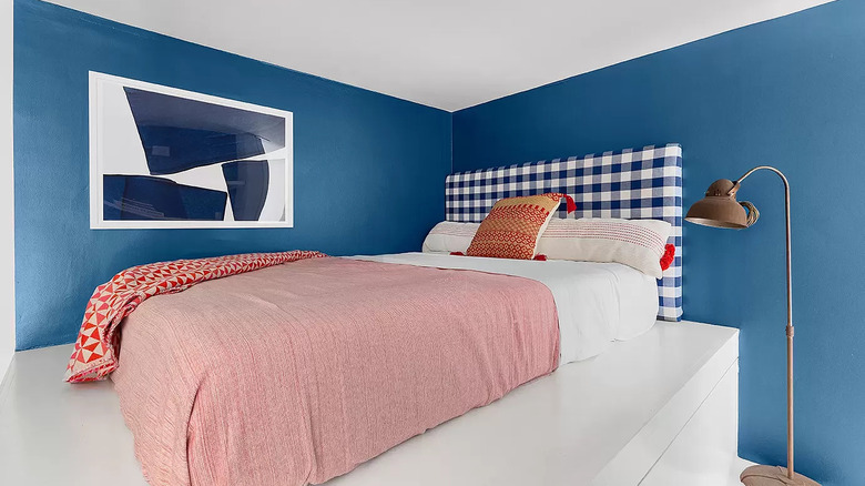 NYC loft bedroom