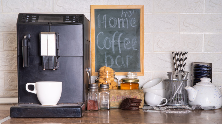 A home coffee station