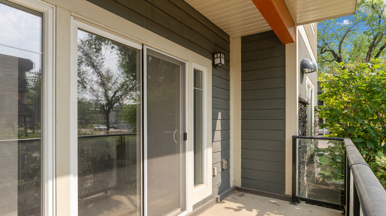 Close up of an empty balcony