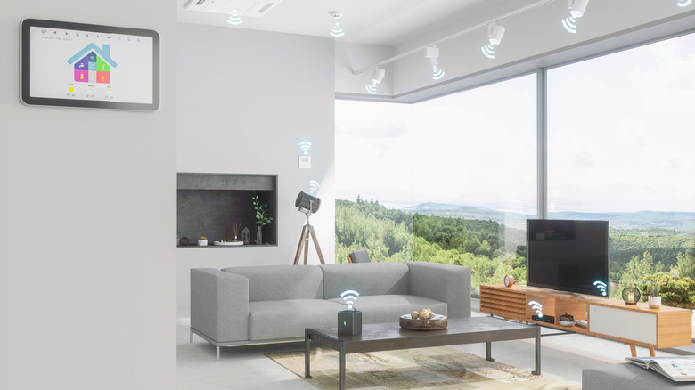 A smart automation device connected to fixtures