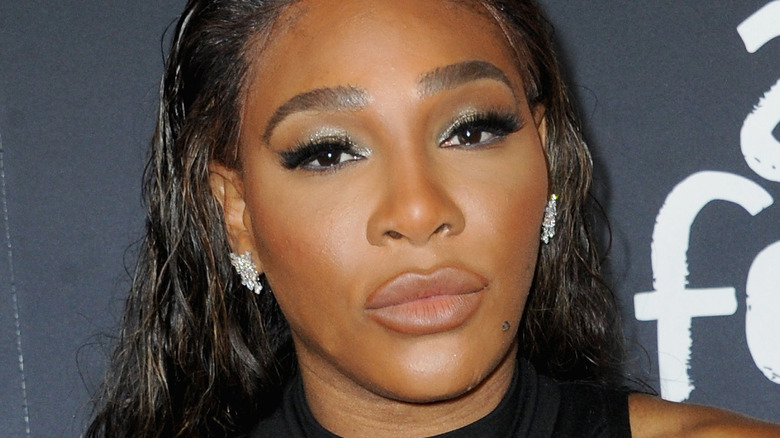 close up of serena williams