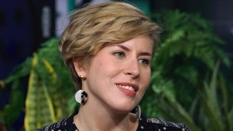 Erin Napier speaks on stage