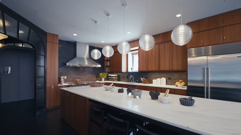 The kitchen in Bobby Flay's New York City apartment.