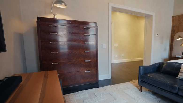 A dresser in Bobby Flay's New York City apartment.