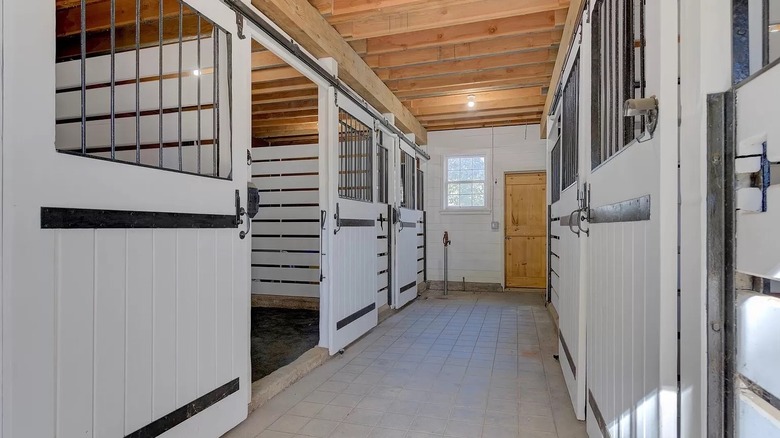 interior of stables