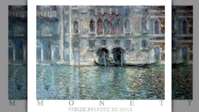 Monet painting on a poster 