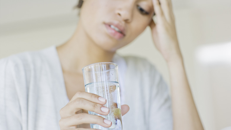 bad tasting glass of water