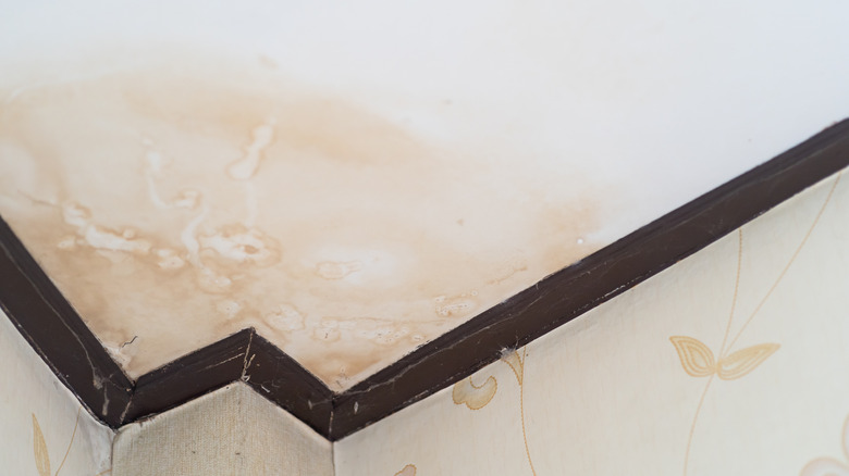 water damage inside house from leak