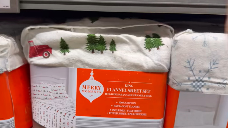 Merry Moments Flannel Sheet Sets at Aldi