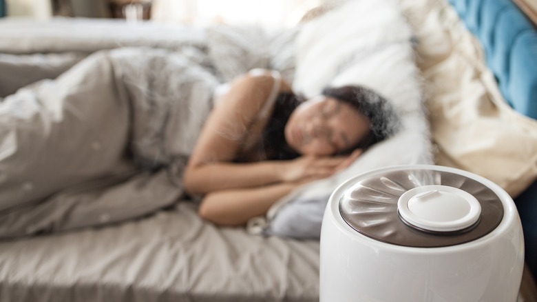 Bedside humidifier can help you feel warmer.