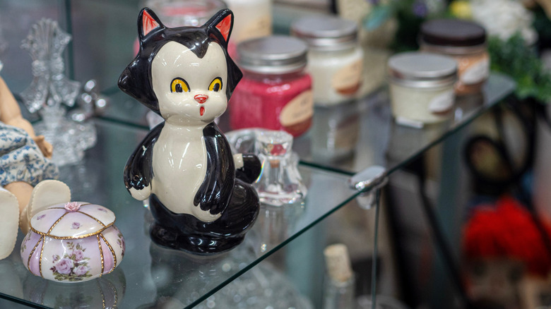 Vintage 1950s rare Disney figaro cat figurine