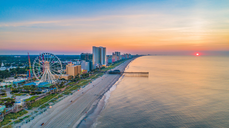 View of Myrtle Beach shoreline