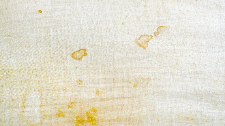 yellow stains on mattress
