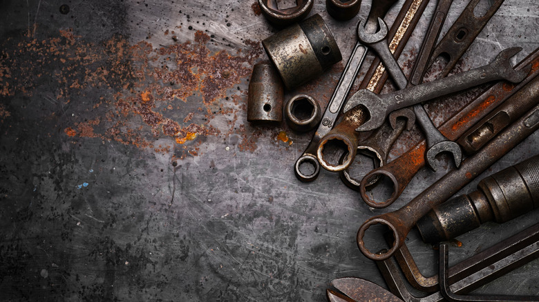 rusty tools