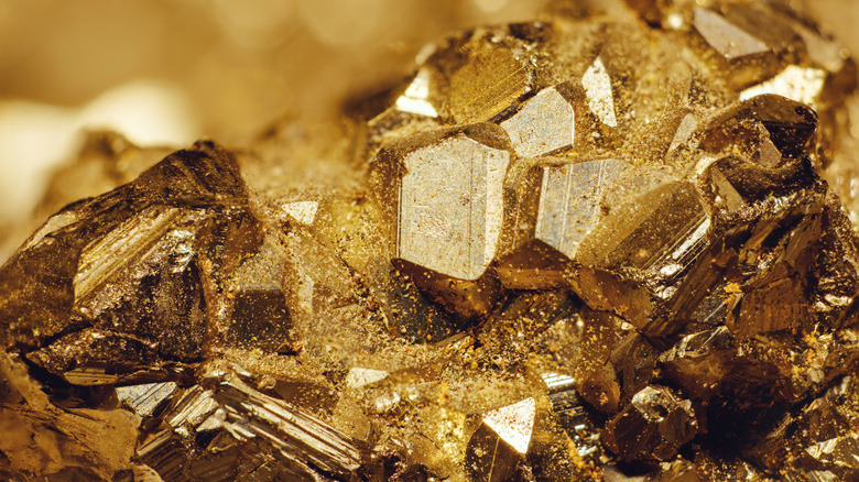 Raw pyrite cluster