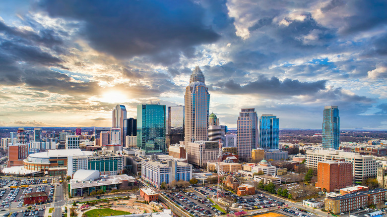 Aerial view of Charlotte