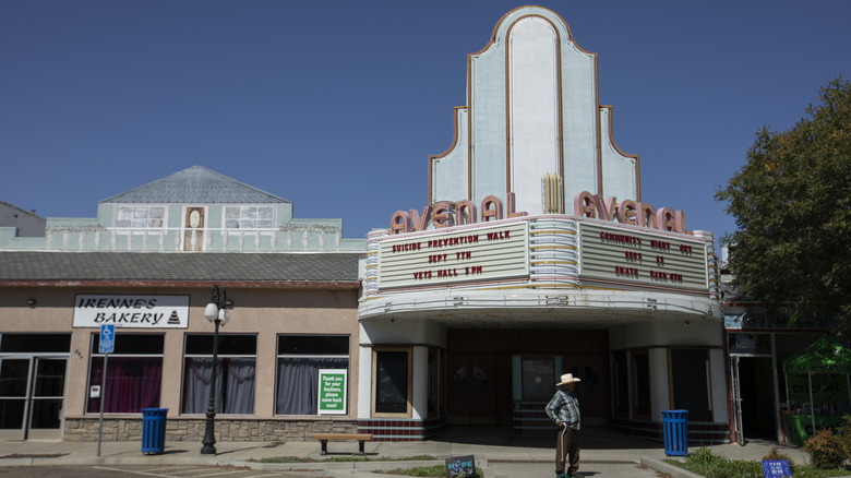 A view of downtown Avenal, California.