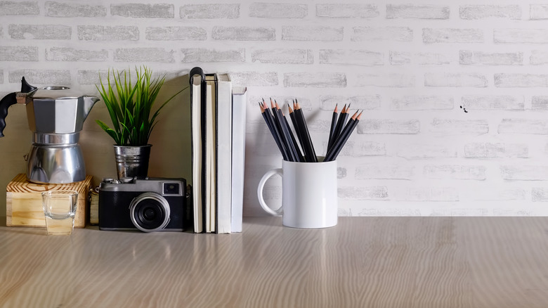 camera used as bookend