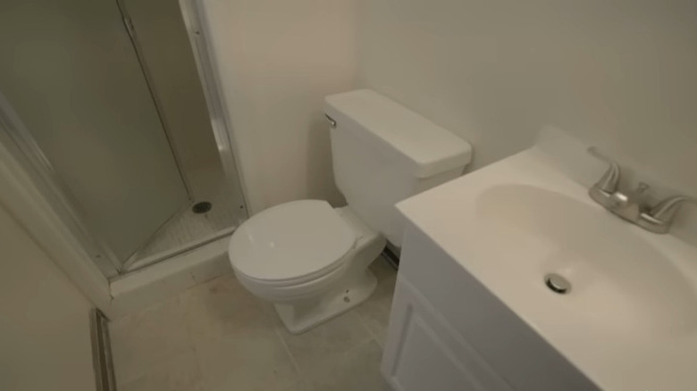 small old bathroom interior