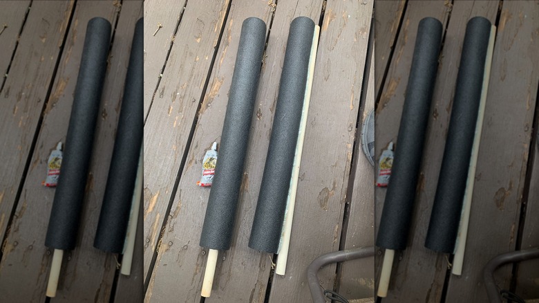 pvc pipes in pool noodles