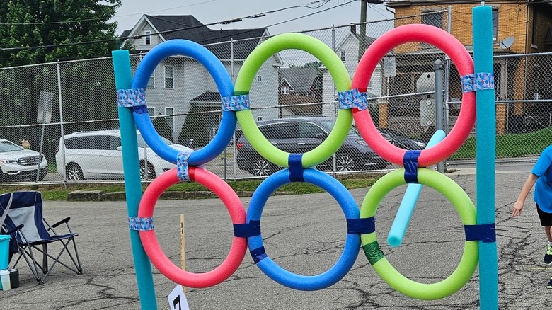 pool noodle javelin throw