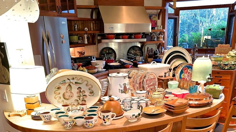 Kitchen with vintage items