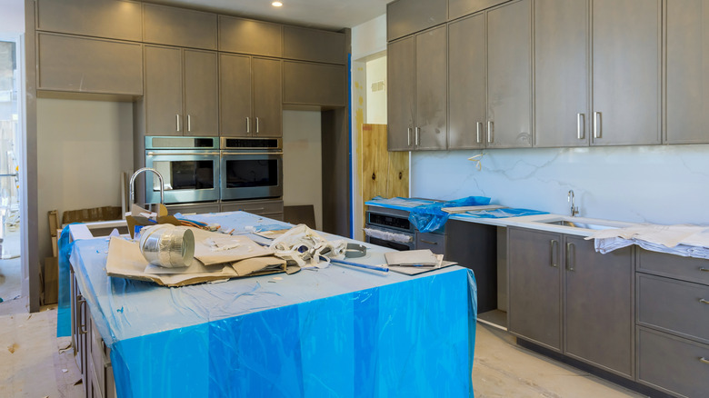 Installing an island in a kitchen