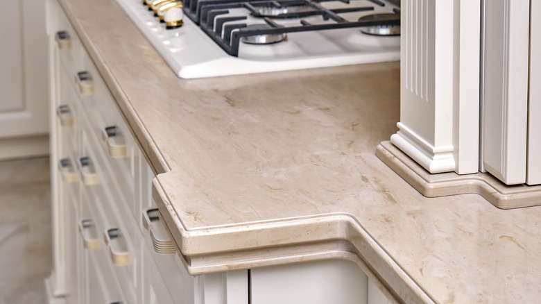 Solid Corian countertop 
