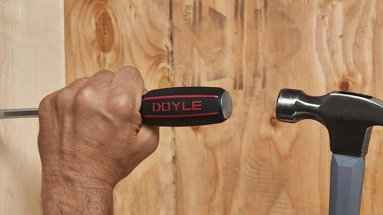 Hitting the head of one of Harbor Freight's Doyle screwdrivers with a hammer