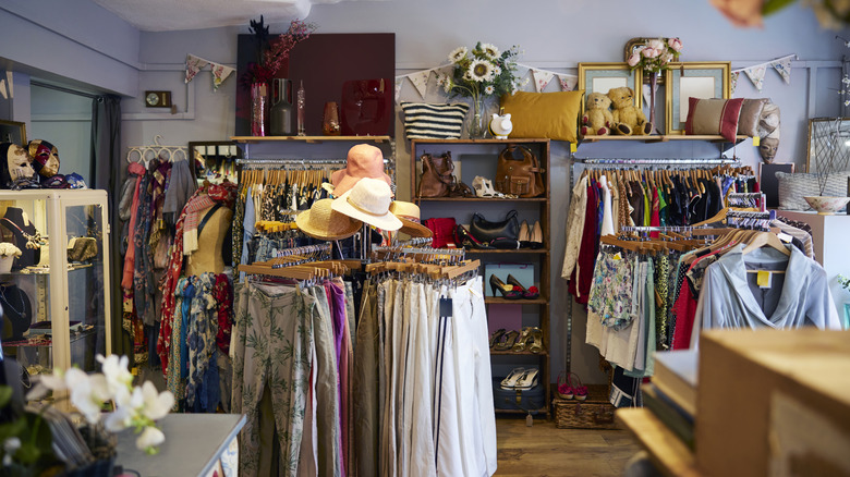 The inside of a vintage store