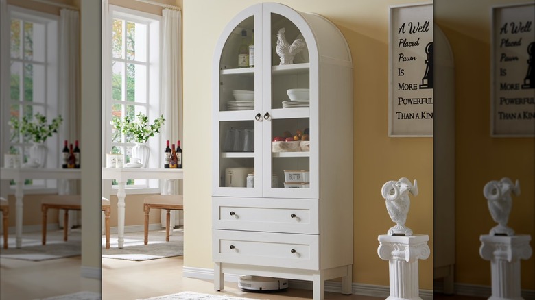 The SinCiDo Arched Kitchen Pantry Storage Cabinet