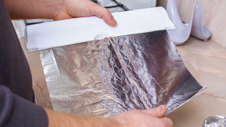 Roll of aluminum foil