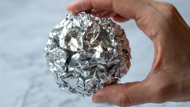 aluminum foil ball