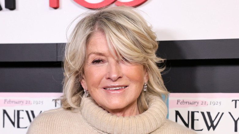 Close up photo of Martha Stewart.