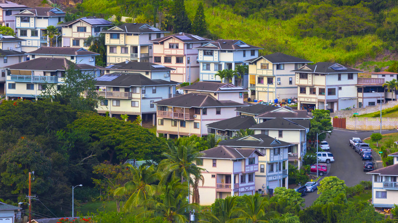 Residential area in Hawaii