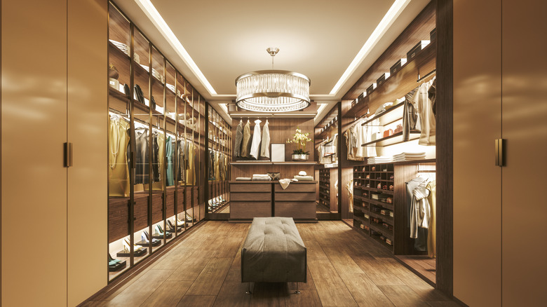 luxurious walk in closet