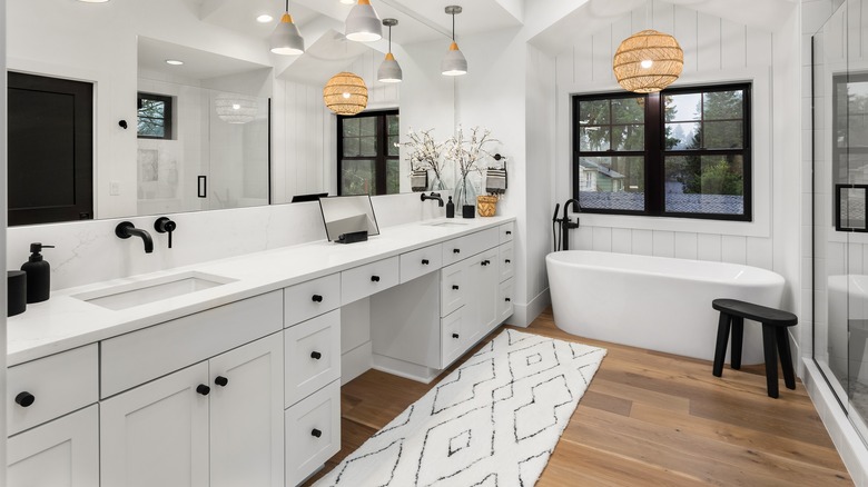 a luxury bathroom